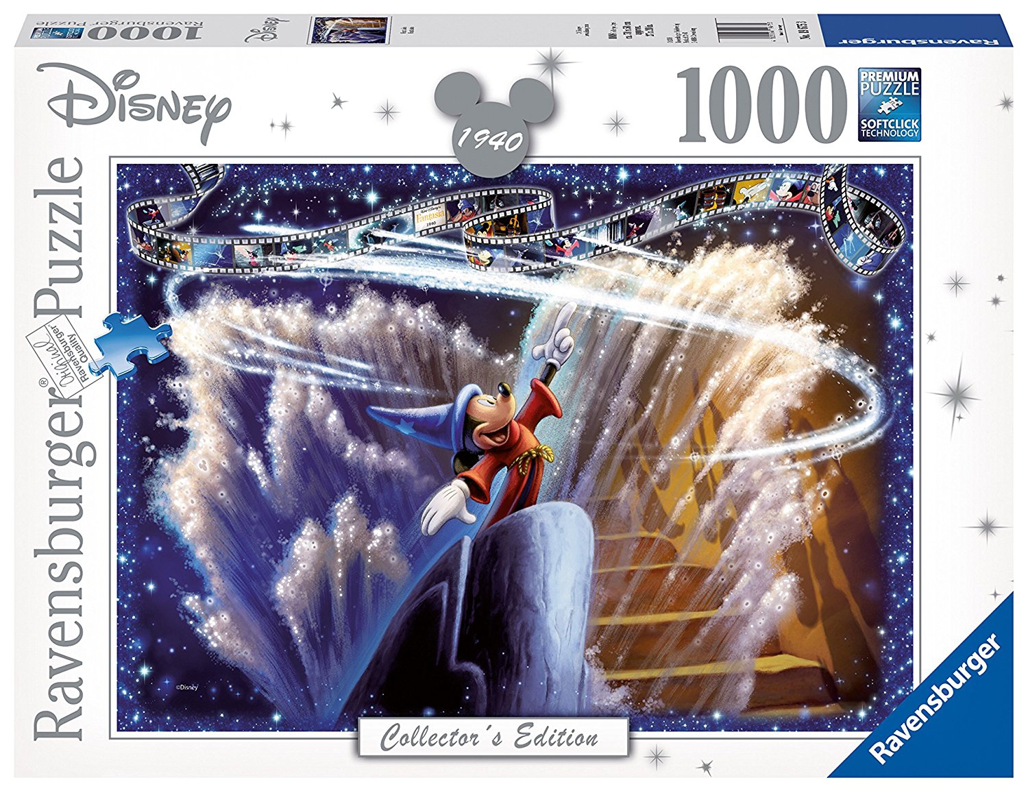 Disney Collector'S Edition ' Fantasia' 1000 Piece Jigsaw Puzzle Game