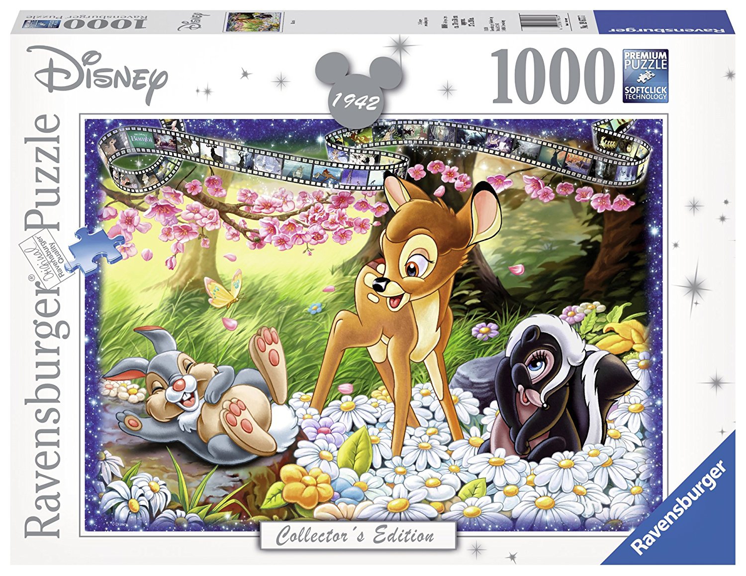 Disney Collector'S Edition ' Bambi' 1000 Piece Jigsaw Puzzle Game