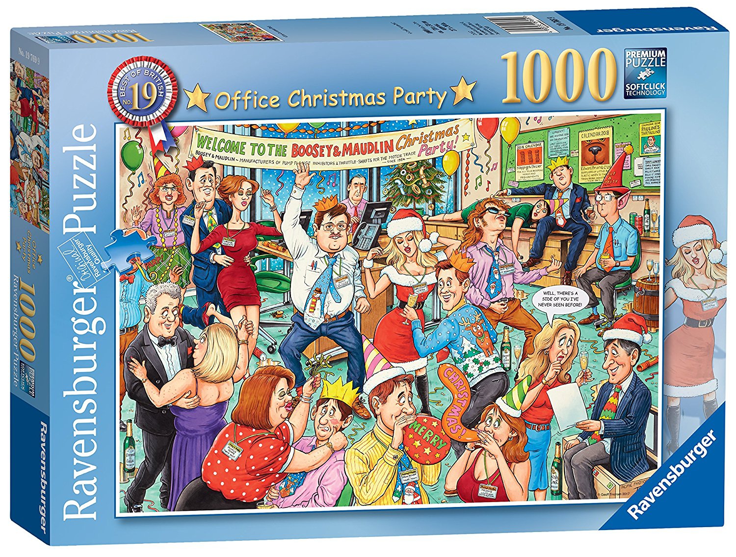 Best of British - Christmas Party 1000 Piece Jigsaw Puzzle Game