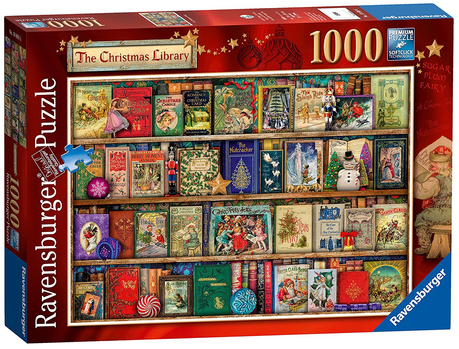 The Christmas Library 1000 Piece Jigsaw Puzzle Game