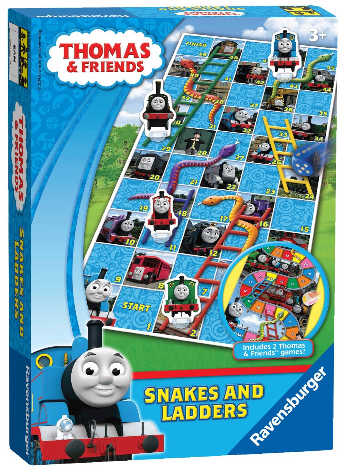Ravensburger Thomas & Friends Game Snakes and Ladders Puzzle