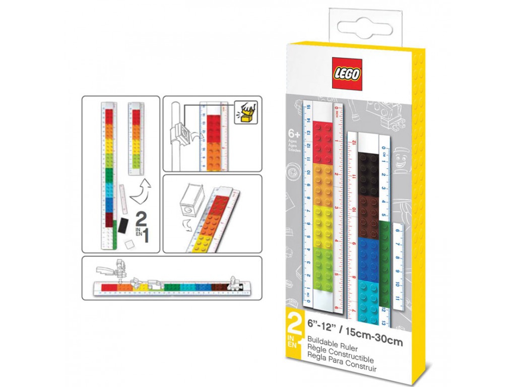 Lego 'Convertible' Ruler Stationery
