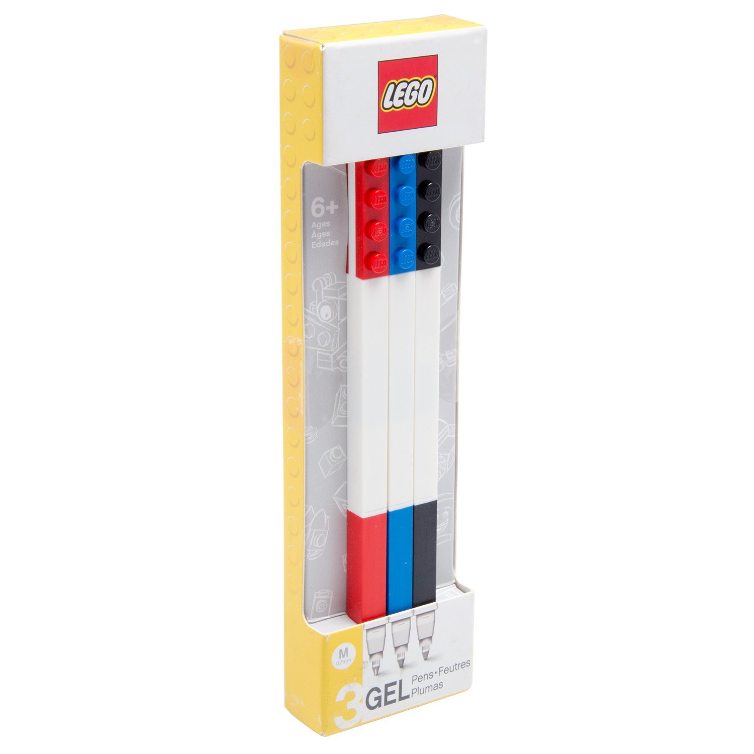 Lego 3 Pack 'Assorted Colours' Gel Pen Stationery