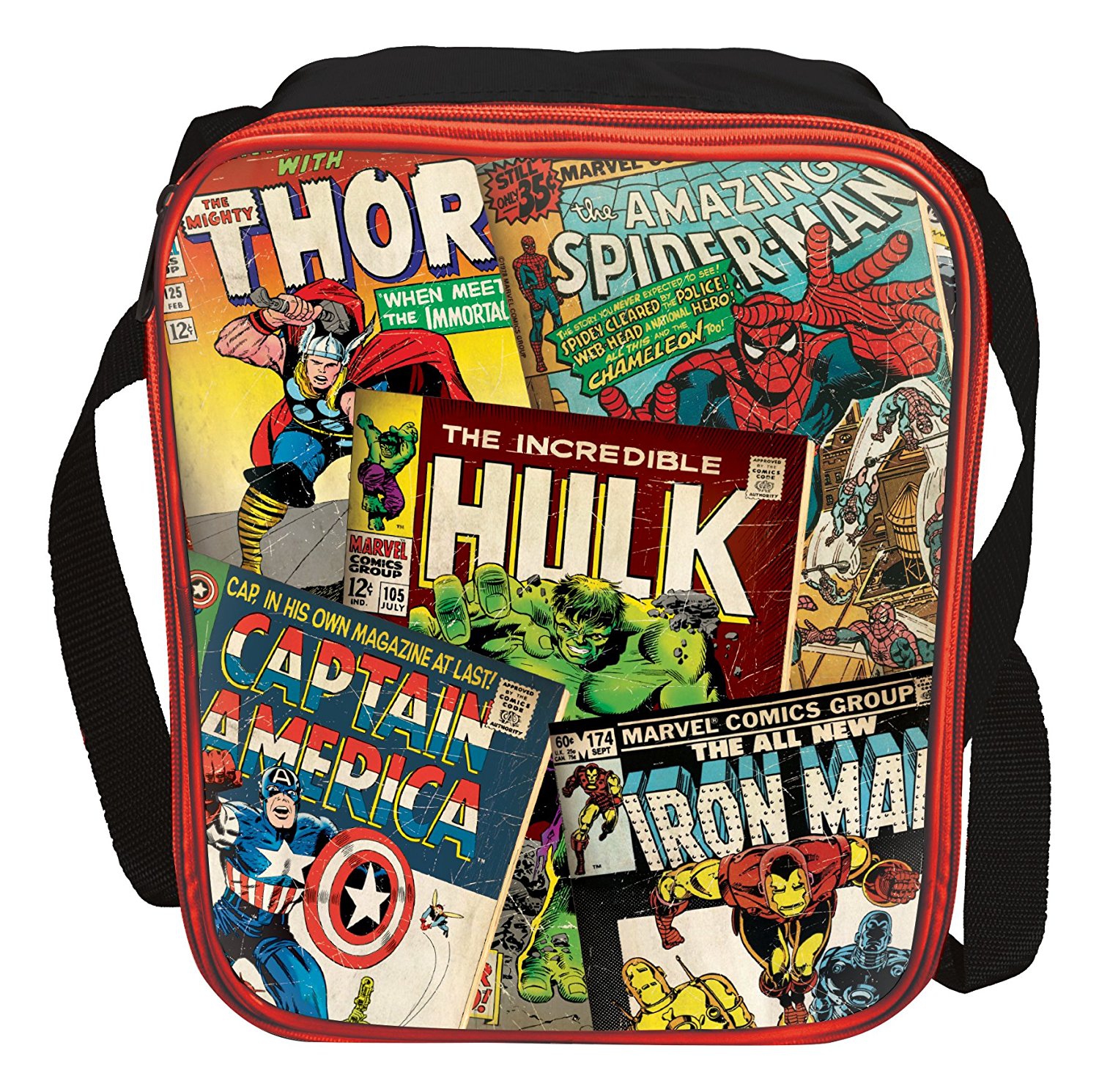 Marvel Comics 'Classic' Vertical School Premium Lunch Bag Insulated