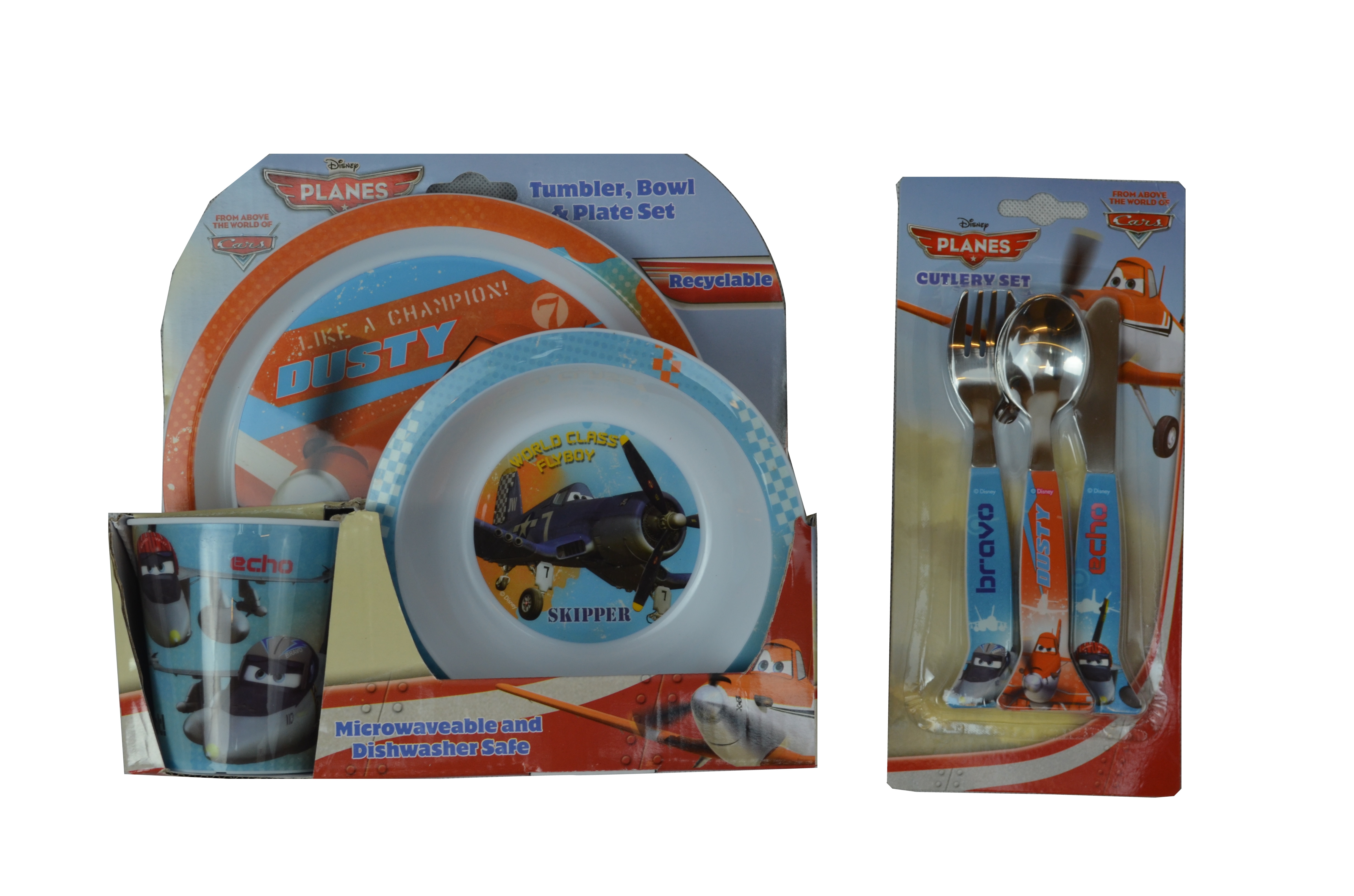 Disney Planes 'Tbp' 2 Piece Tbp and Cutlery Set Dinner
