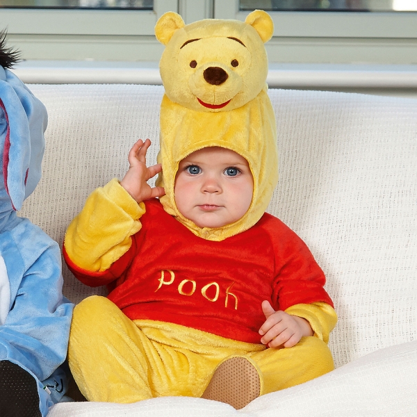 Disney Winnie The Pooh with Moulded Head 3-6 Months All In One Romper