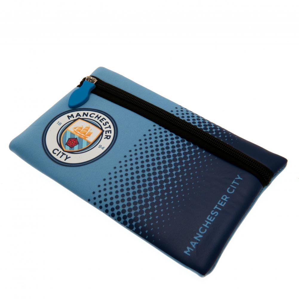 Manchester City Fc 'Fade' Football Pencil Case Official Stationery
