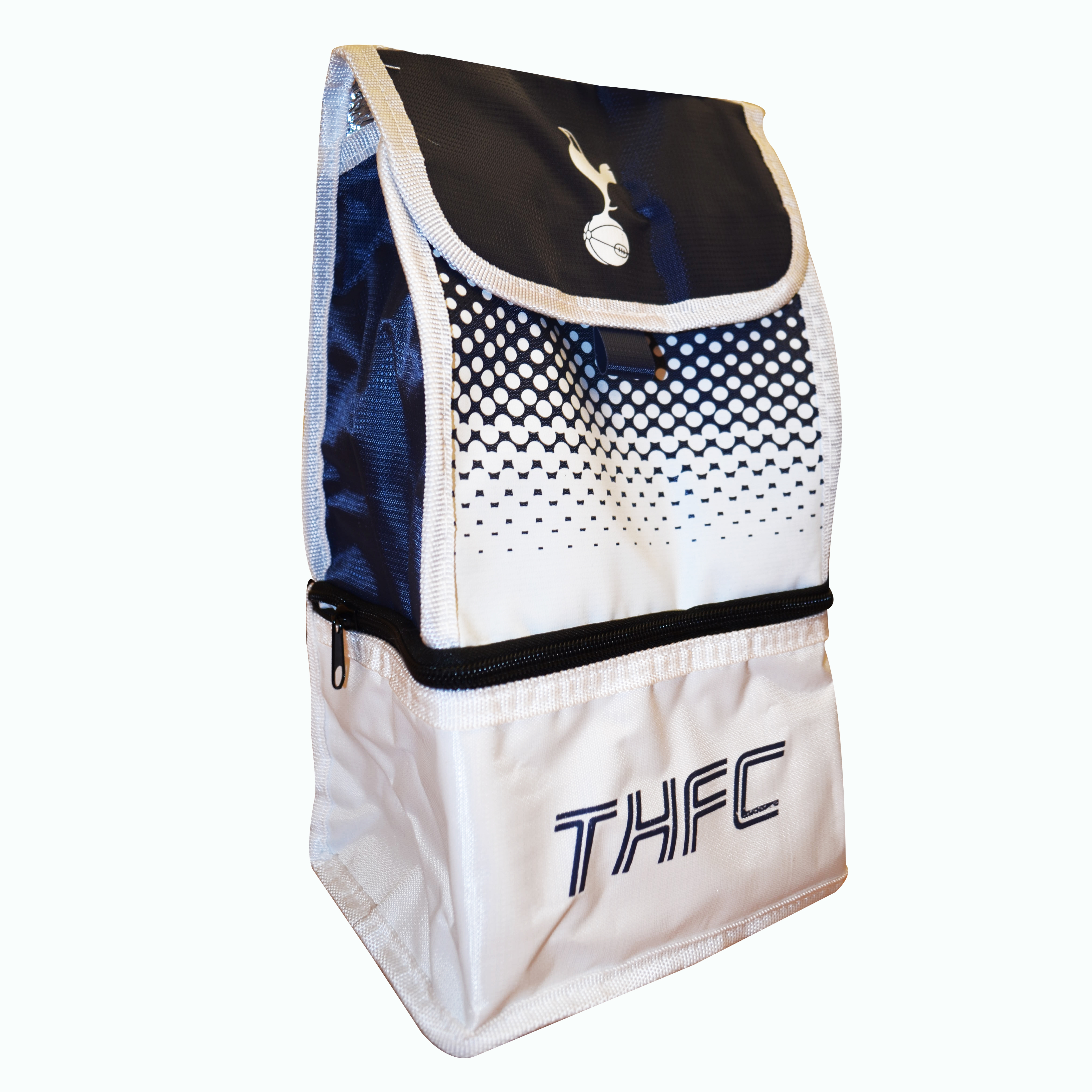 Tottenham Hotspur Fc 'Fade' Dual Compartment Football Premium Lunch Bag Official