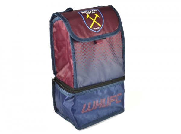 West Ham United Fc 'Fade' Dual Compartment Football Premium Lunch Bag Official
