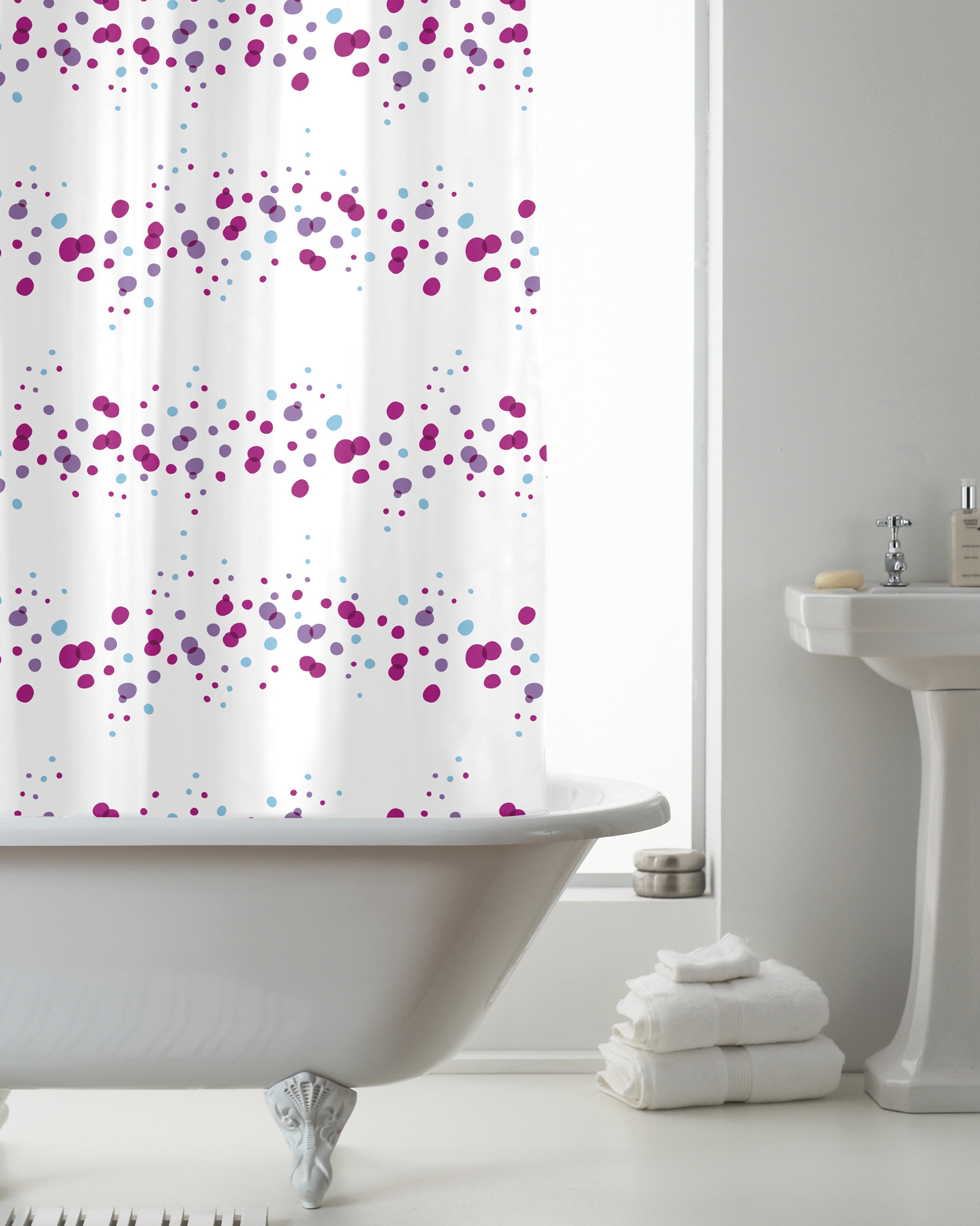 'Confetti' Hookless Without Hook Shower Curtain
