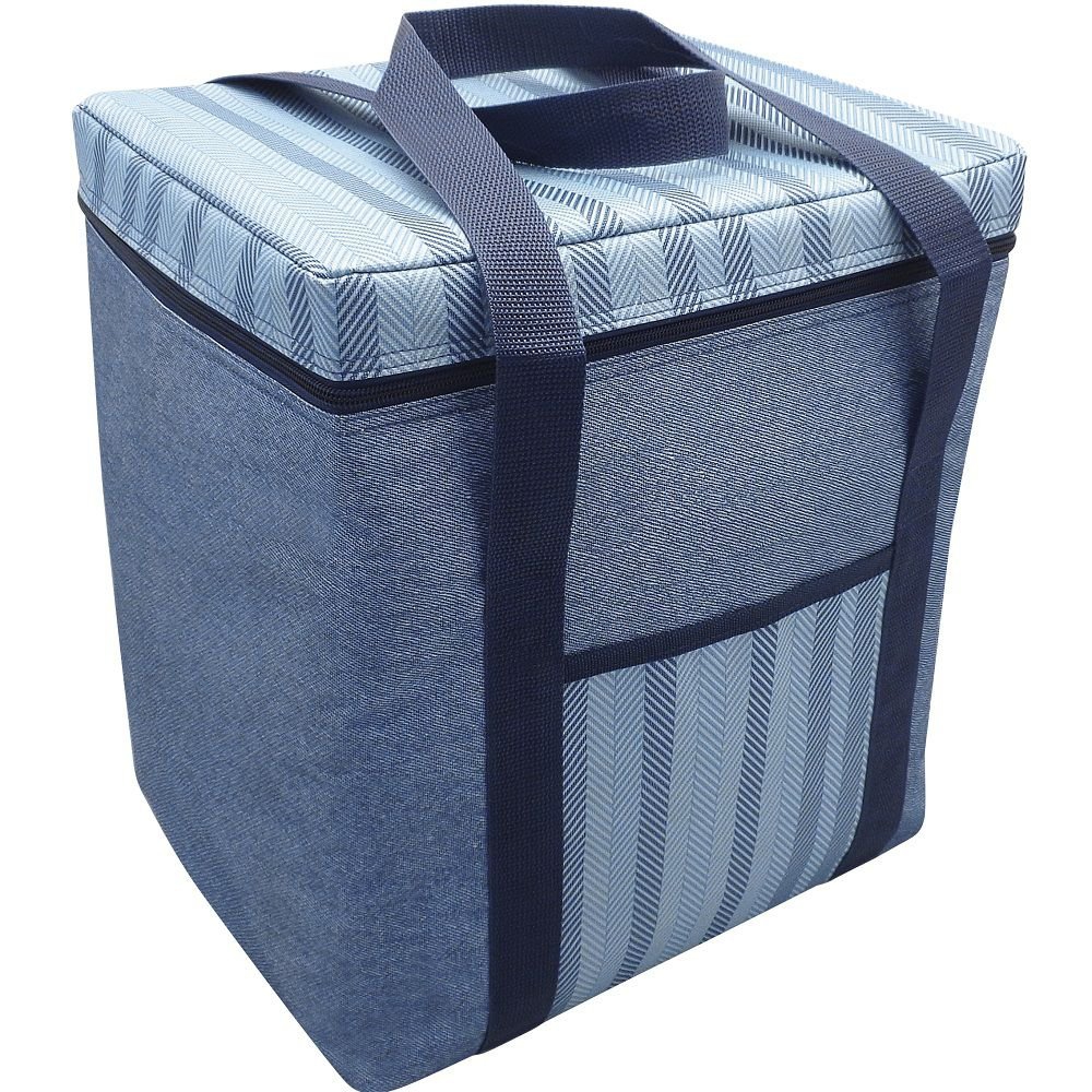 Alfresco Insulated Large 12l Cooler Bag Demin Lunch Box