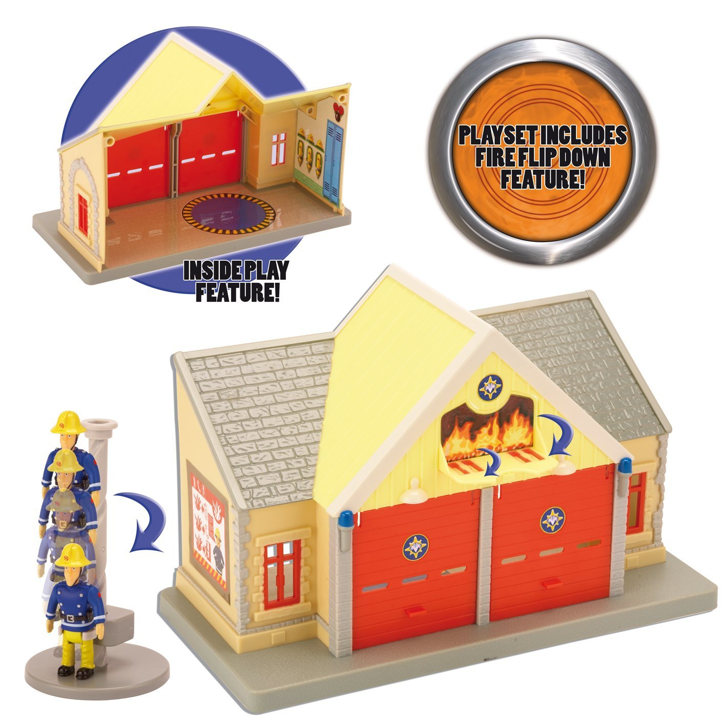 Fireman Sam 'Fire Station' Playset & Figure Playhouse Toy