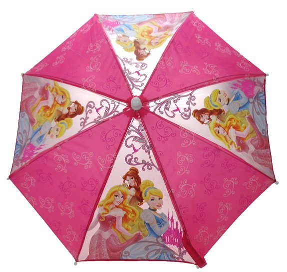 Disney Princess 'Glitter' School Rain Brolly Umbrella