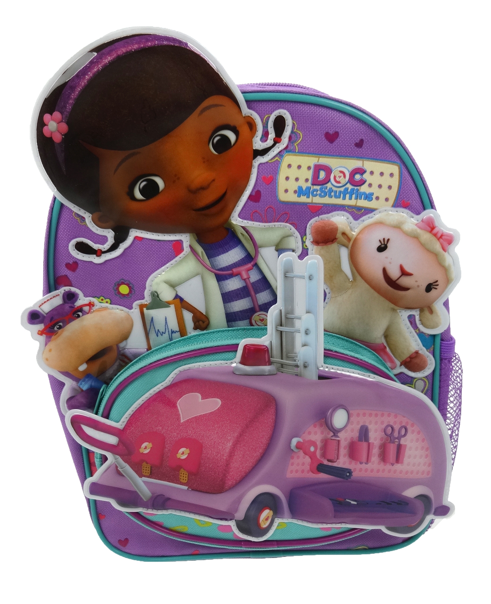 Disney Doc Mcstuffins Shaped Pocket School Bag Rucksack Backpack