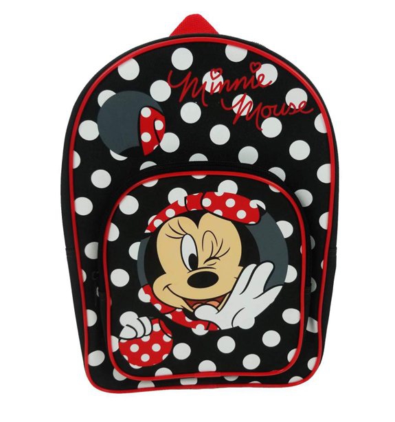 Disney Minnie Mouse Polka Dot Arch Pocket School Bag Rucksack Backpack