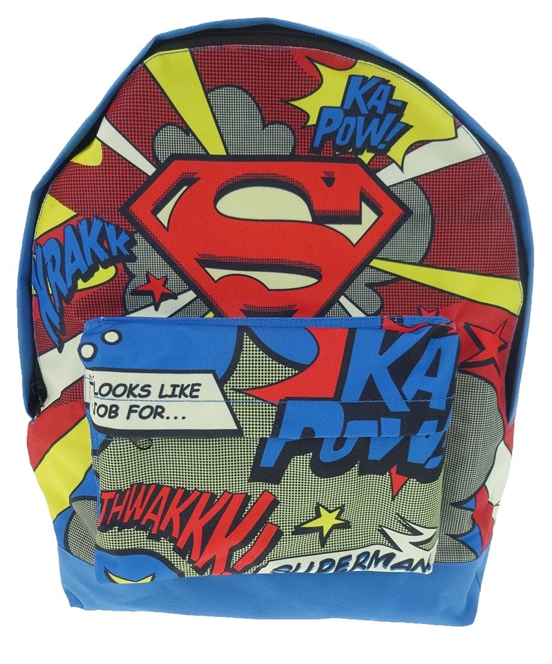 Superman Krakk Thwakk School Bag Rucksack Backpack