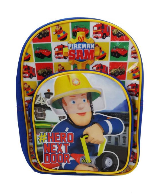 Fireman Sam 'Hero Next Door' Arch Pocket School Bag Rucksack Backpack