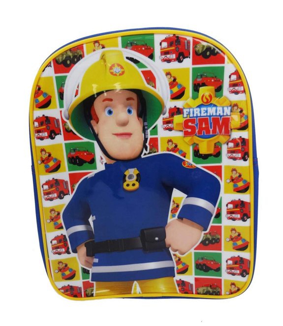 Fireman Sam 'Hero Next Door' Pvc Front School Bag Rucksack Backpack