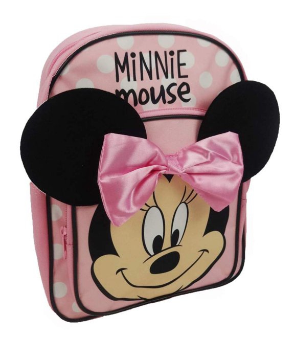 Disney Minnie Mouse '3d Ears' Arch Pocket School Bag Rucksack Backpack