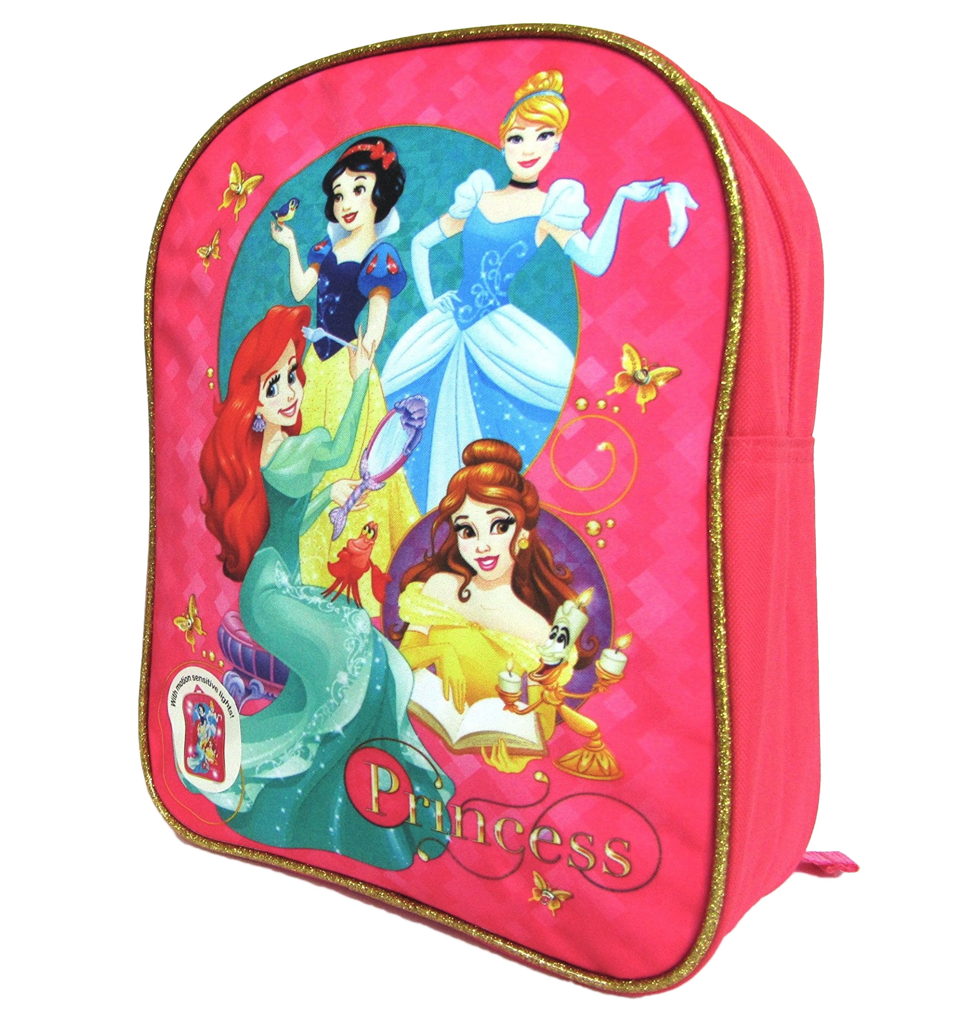 Disney Princess 'Fairy Tale' Led Light Up School Bag Rucksack Backpack