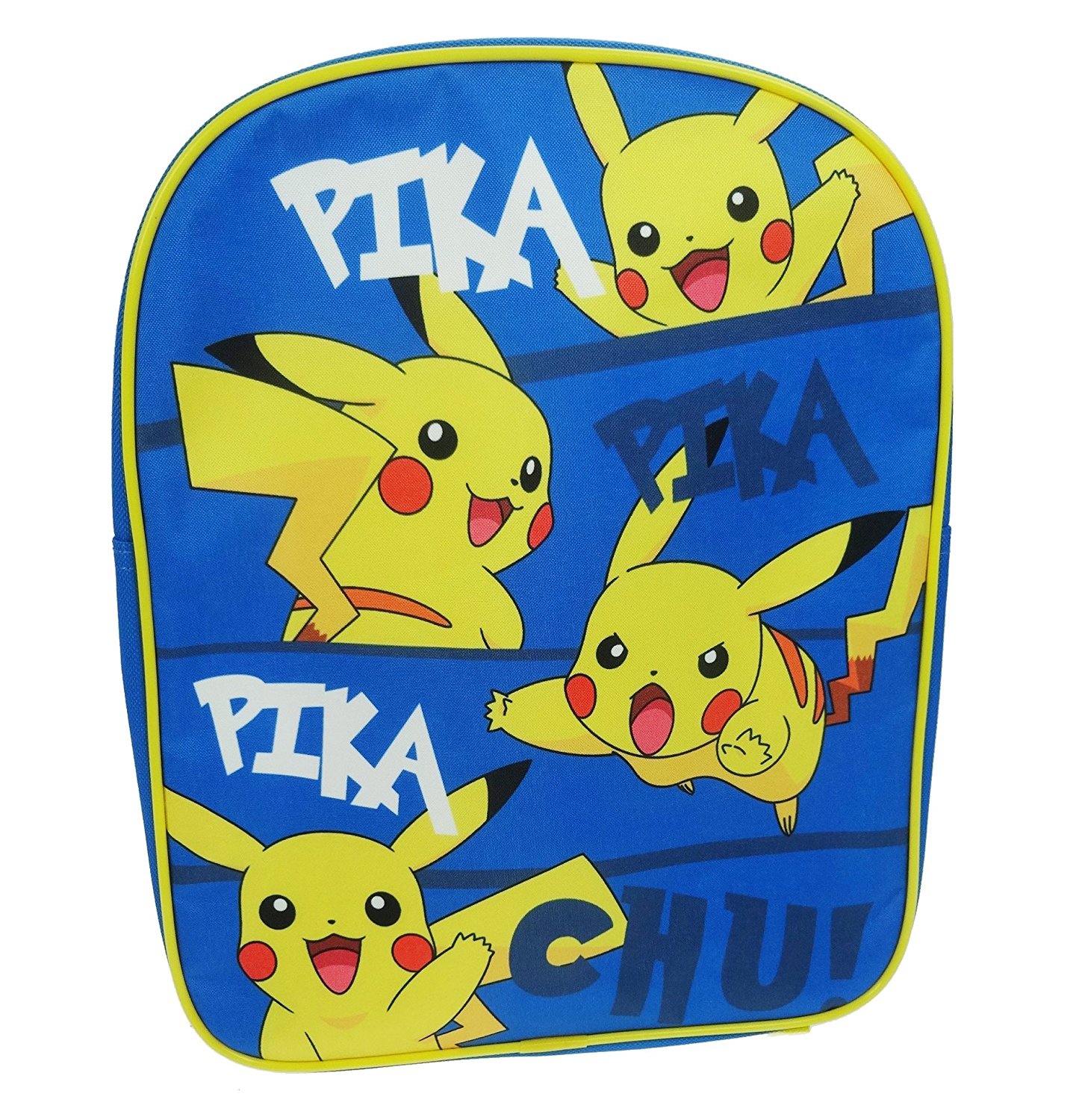 Pokemon 'Pikachu' Plain Front School Bag Rucksack Backpack