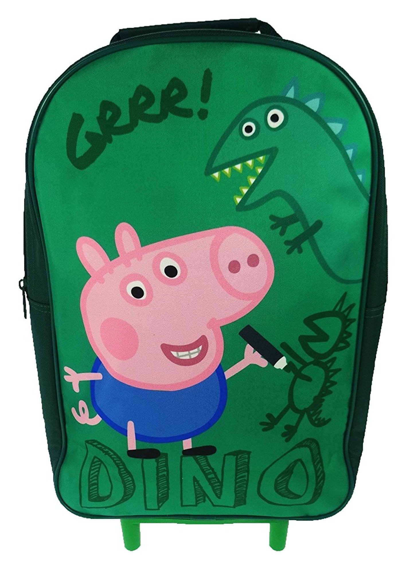 Peppa Pig 'George' Dino School Travel Trolley Roller Wheeled Bag