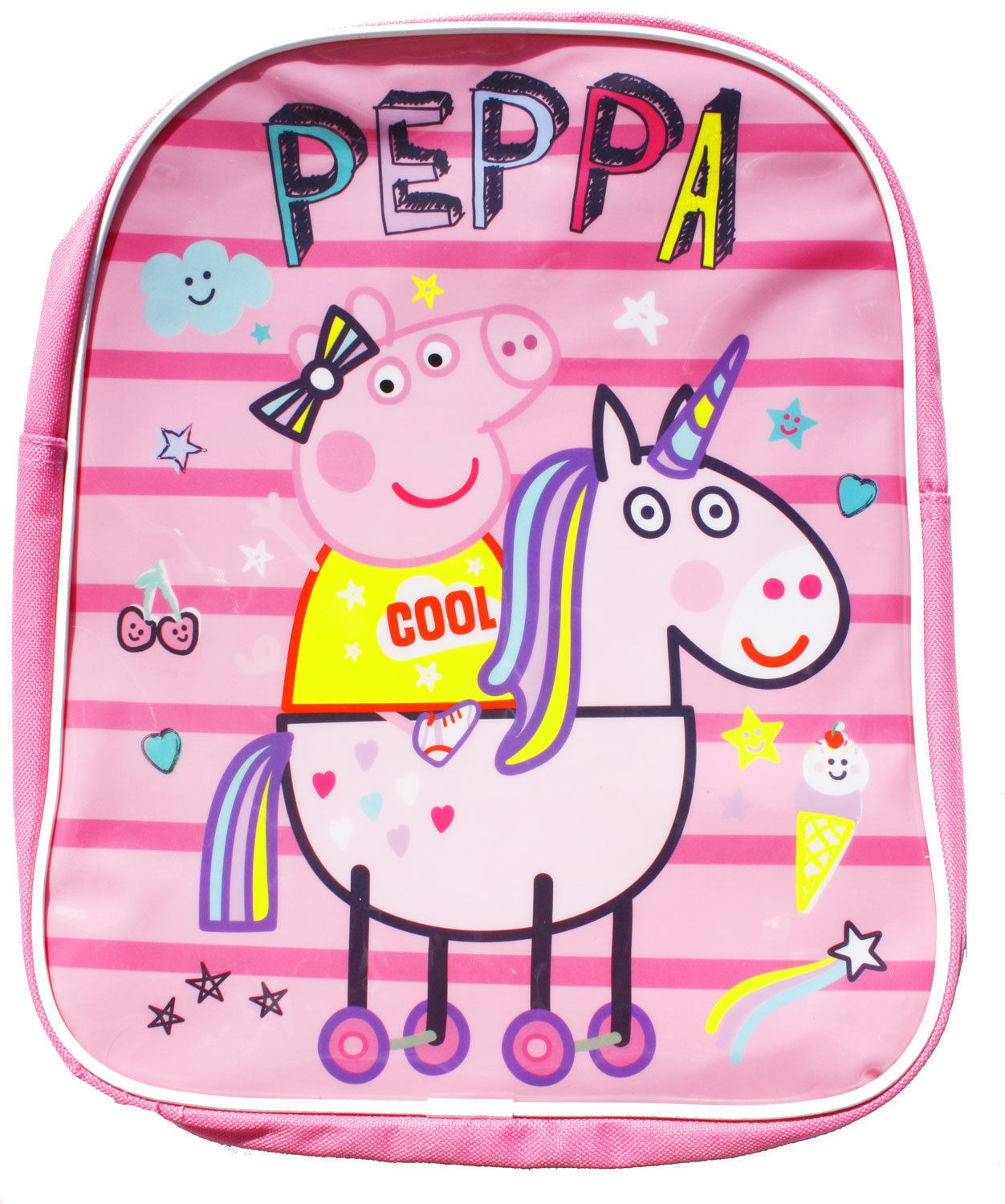 Peppa Pig Unicorn Girls School Bag Rucksack Backpack