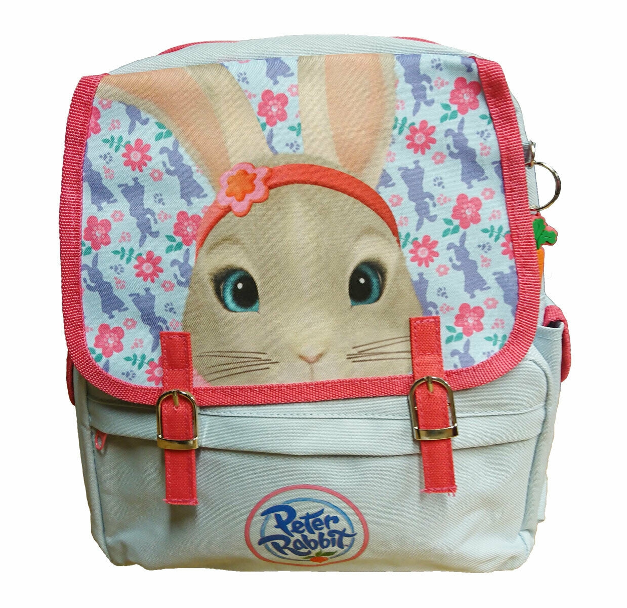 Peter Rabbit Girls Buckle Design Blue/pink School Bag Rucksack Backpack