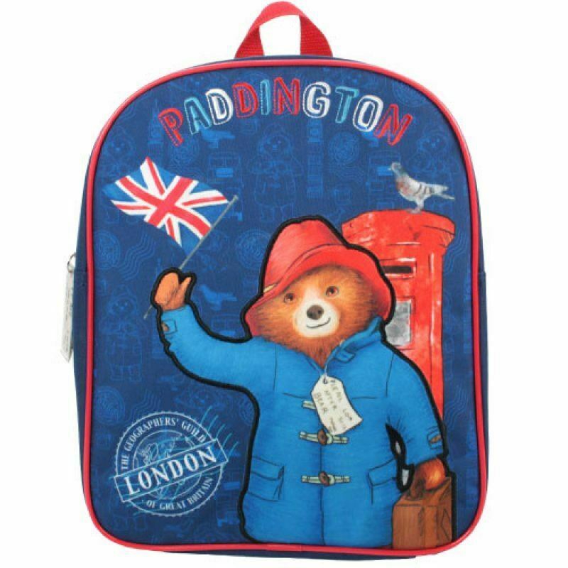 Paddington Bear London England Flag School Bag Rucksack Backpack