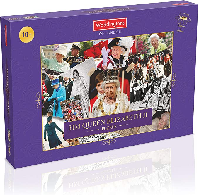 Hm Queen Elizabeth Ii Montage 1000 Piece Jigsaw Puzzle Game