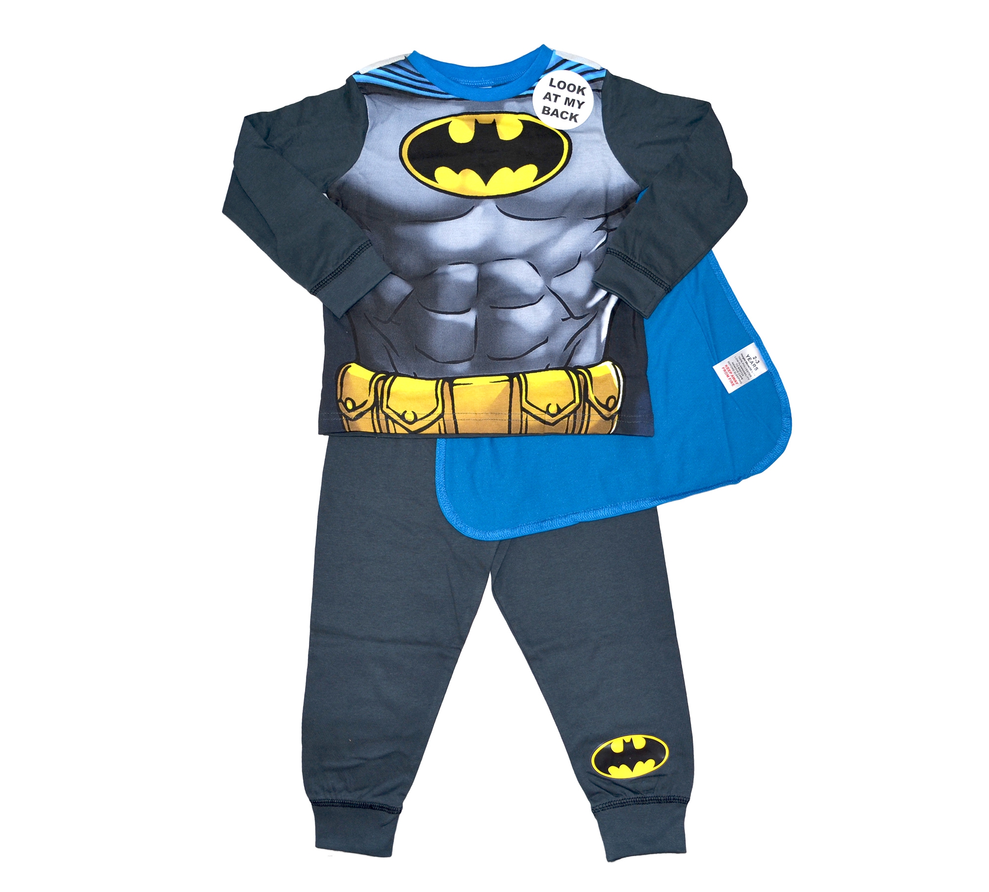 Batman 'Knight' Boys Novelty Pyjama Set 3-4 Years