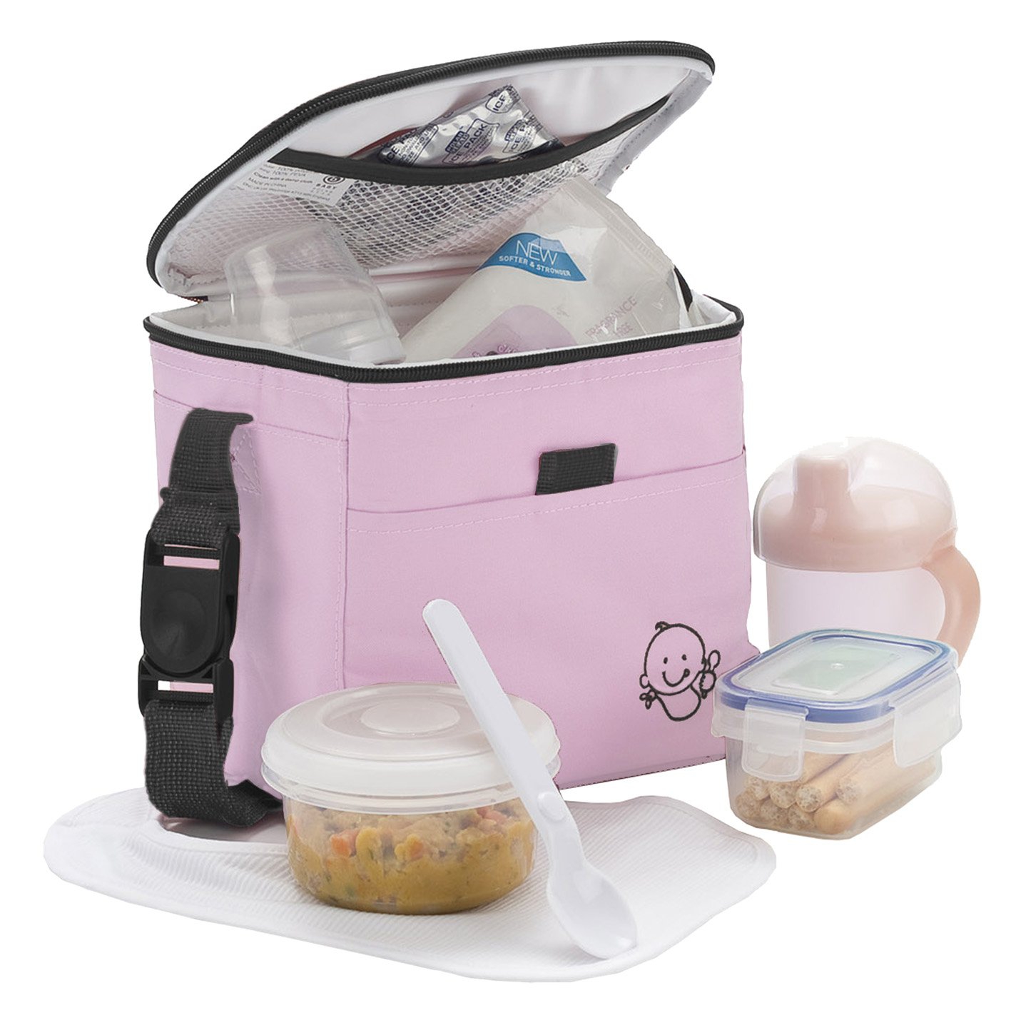Polar Gear Baby Pink School Premium Lunch Bag Insulated