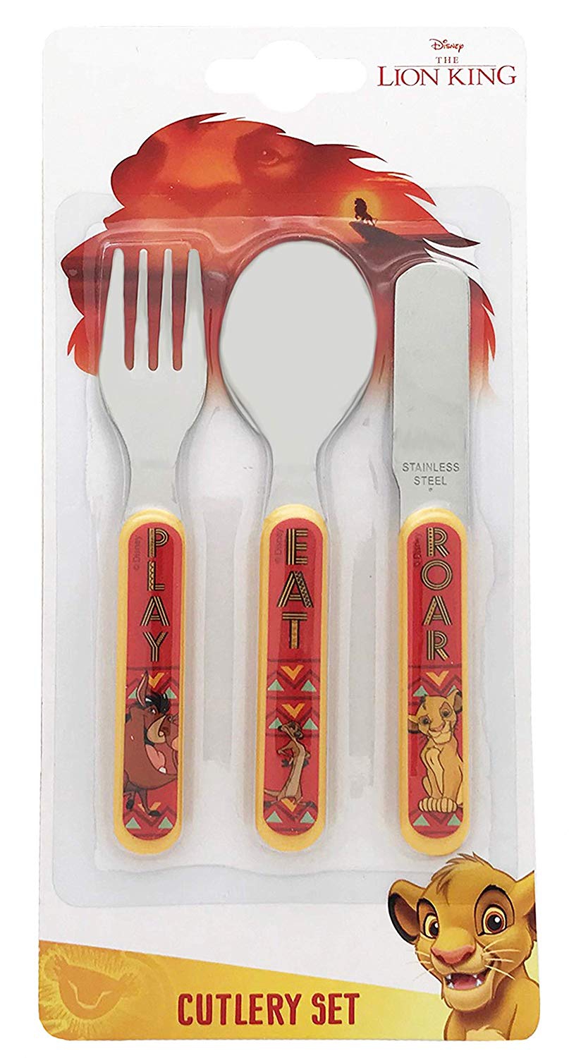 Disney Lion King 3 Piece Metal Stainless Steel Cutlery