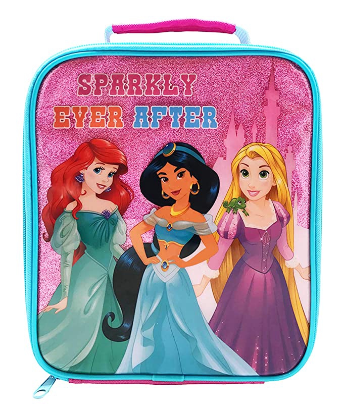 Princess Sparkly Pink School Premium Lunch Bag Insulated