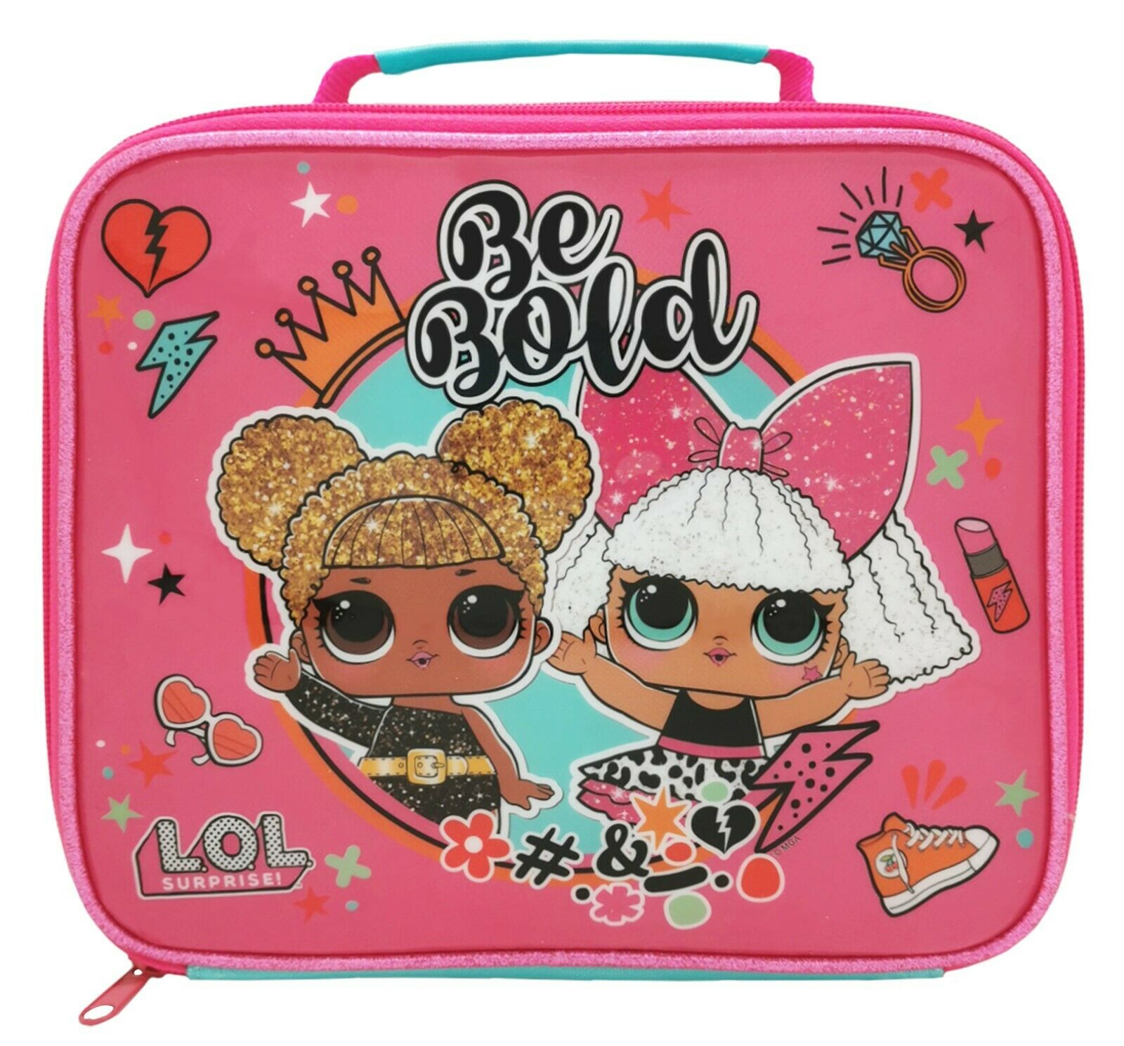 Lol Surprise Kids Be Bold Insulated Lunch Box Bag