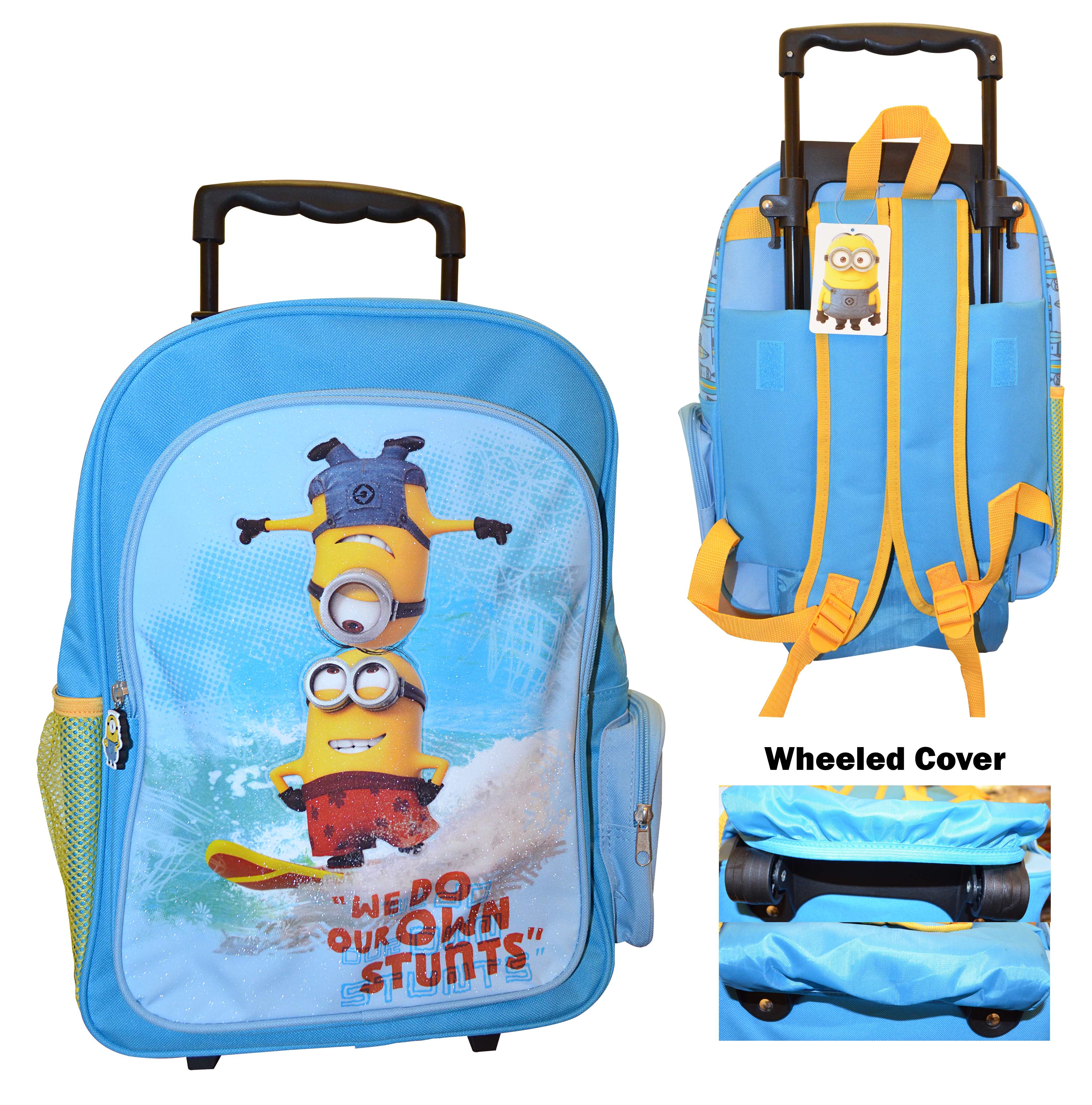Despicable Me 'Minions Stunt' Backpack School Travel Trolley Roller Wheeled Bag