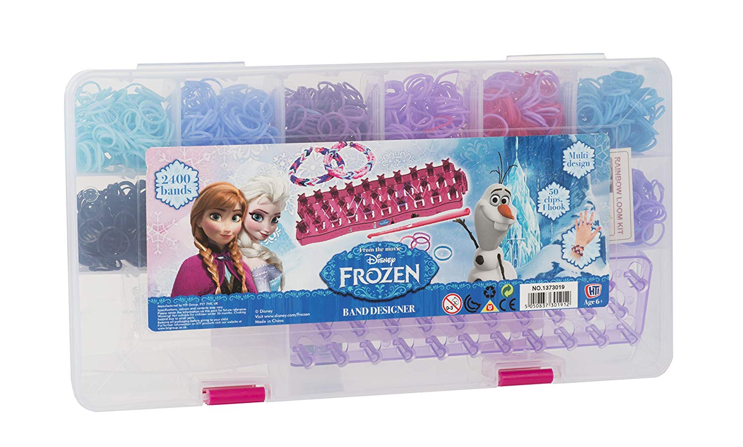 Disney Frozen Loom Band Case Kit 2400 Pcs Making Girls Accessories