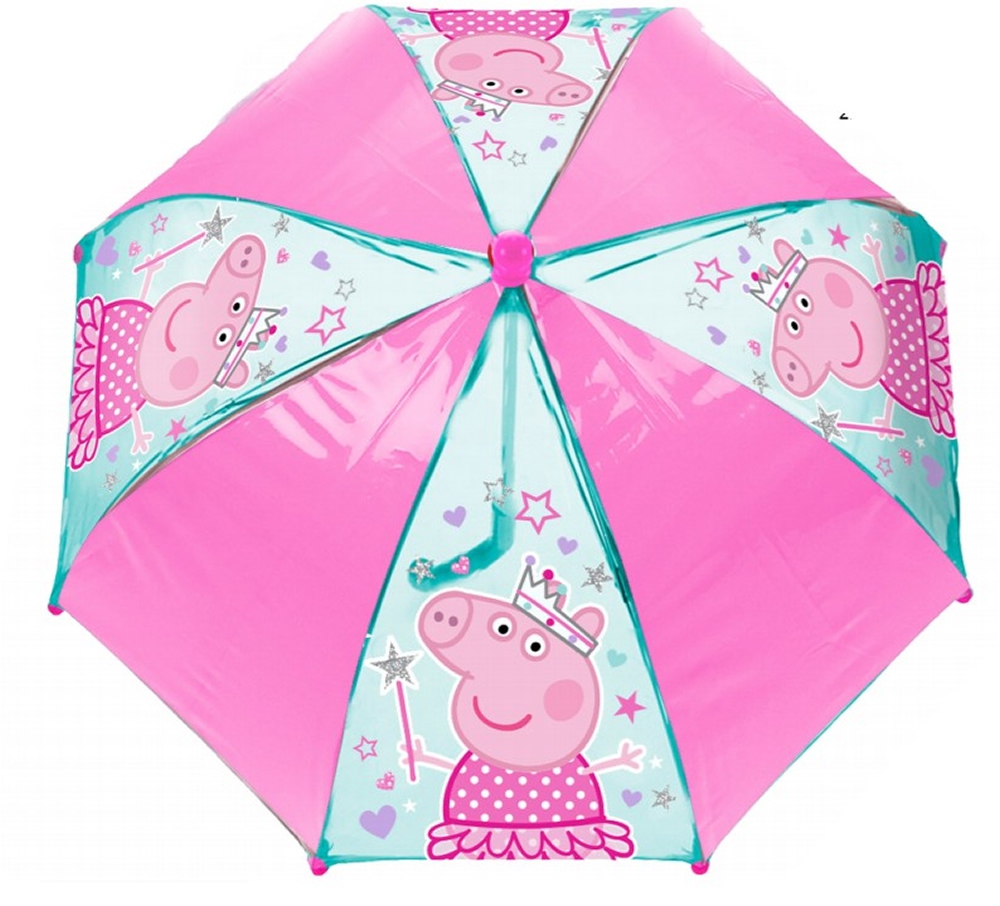 Peppa Princess Pvc School Rain Brolly Umbrella