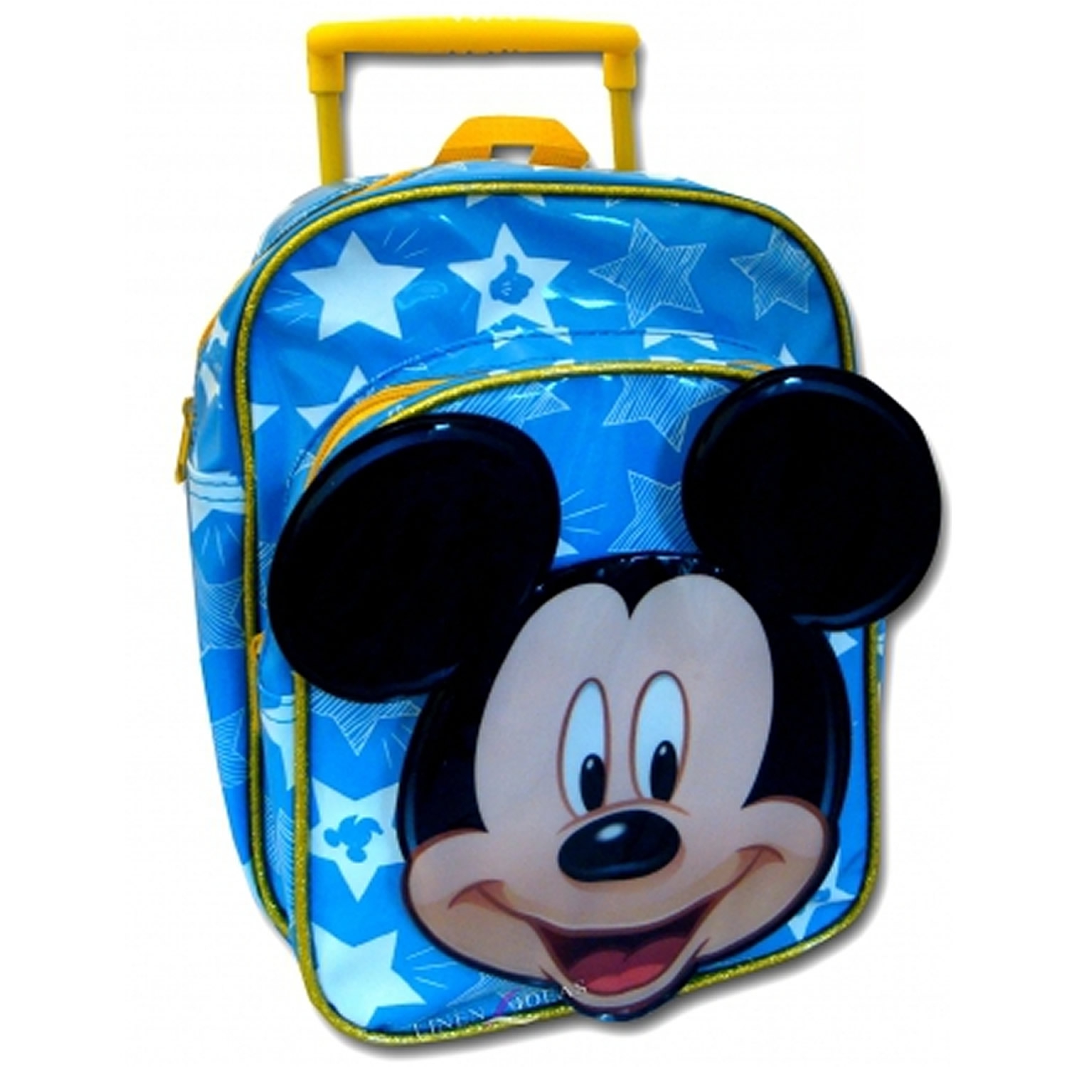 Disney Mickey Mouse 'Mickey' Blue Mini Pvc School Travel Trolley Roller Wheeled Bag