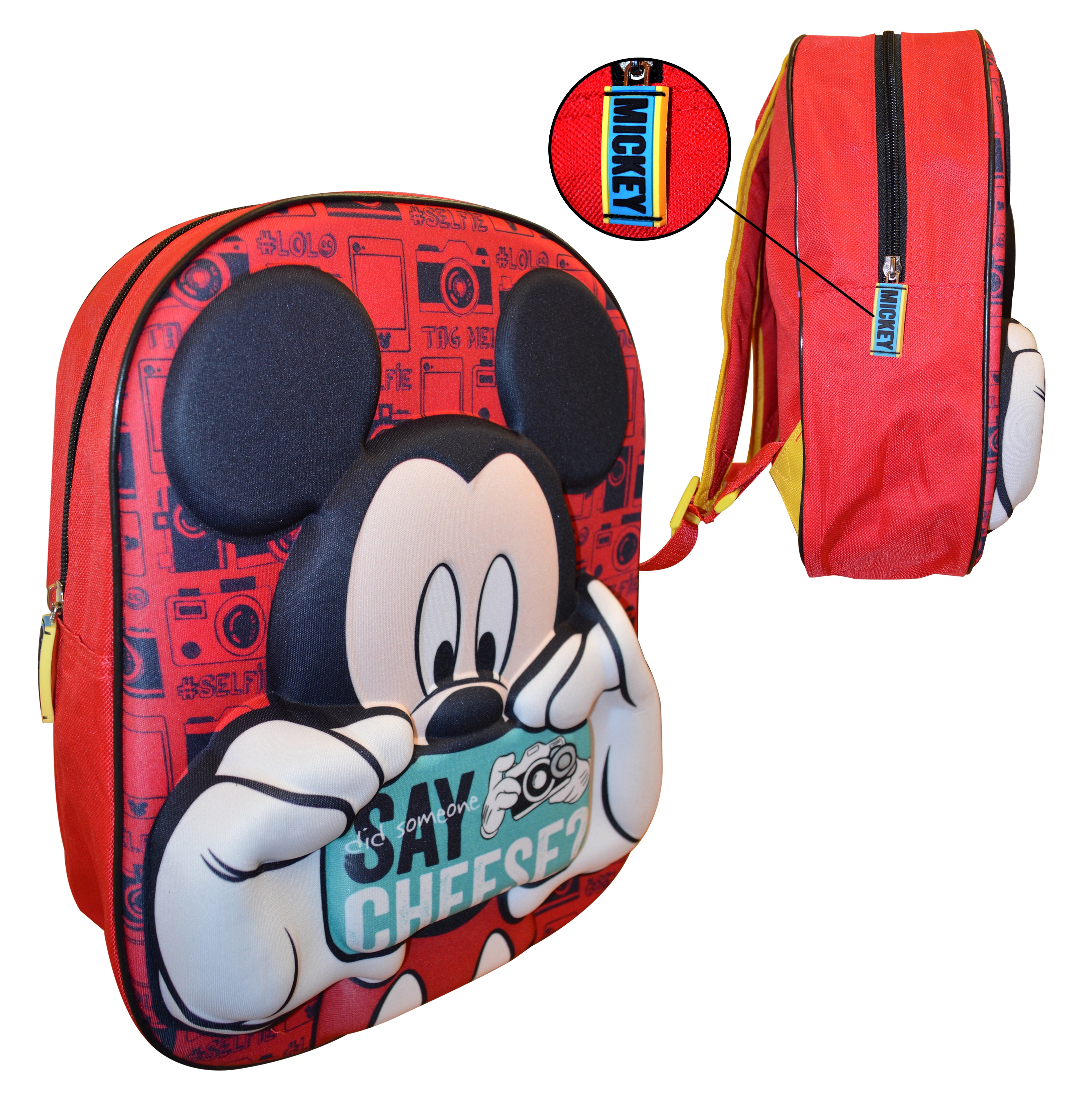 Disney Mickey Mouse Eva 3d Junior School Bag Rucksack Backpack