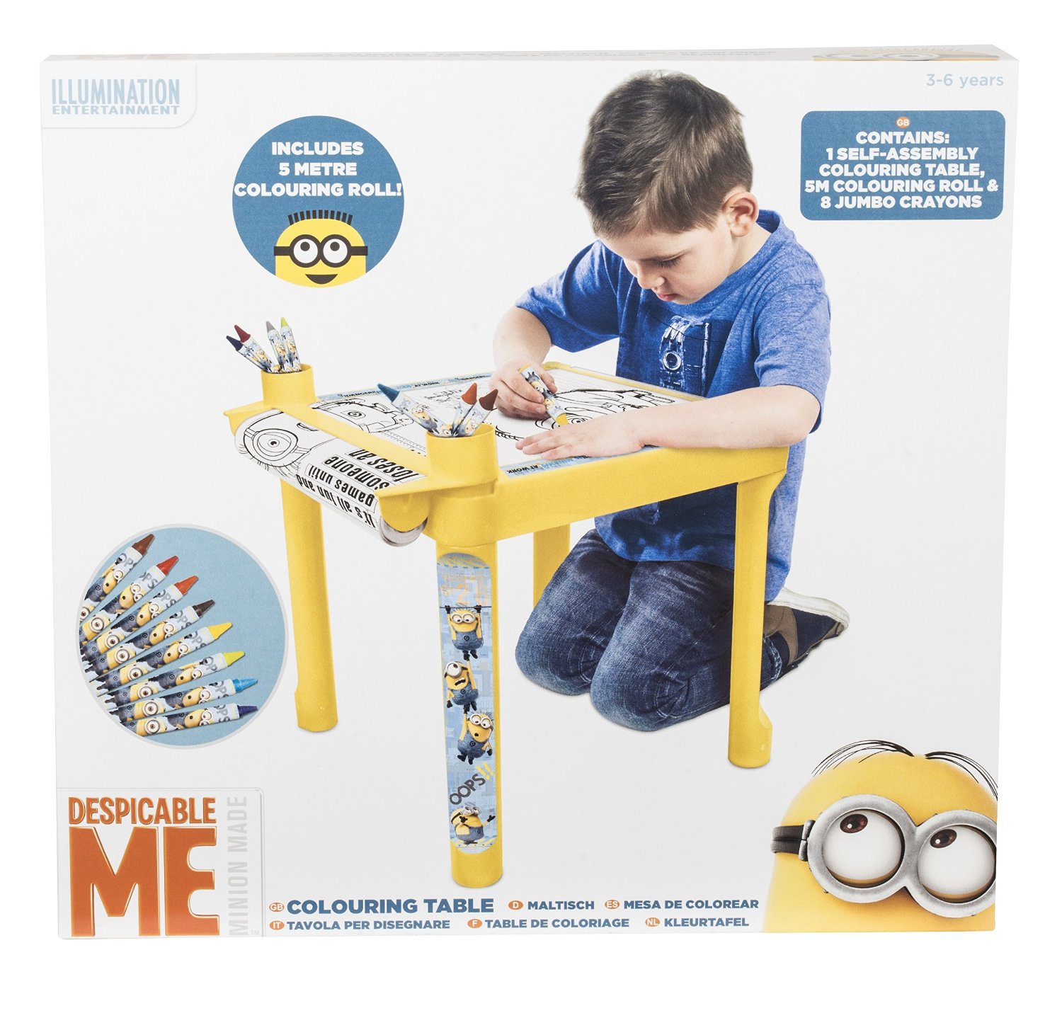 Despicable Me Minions Colouring Table Stationery