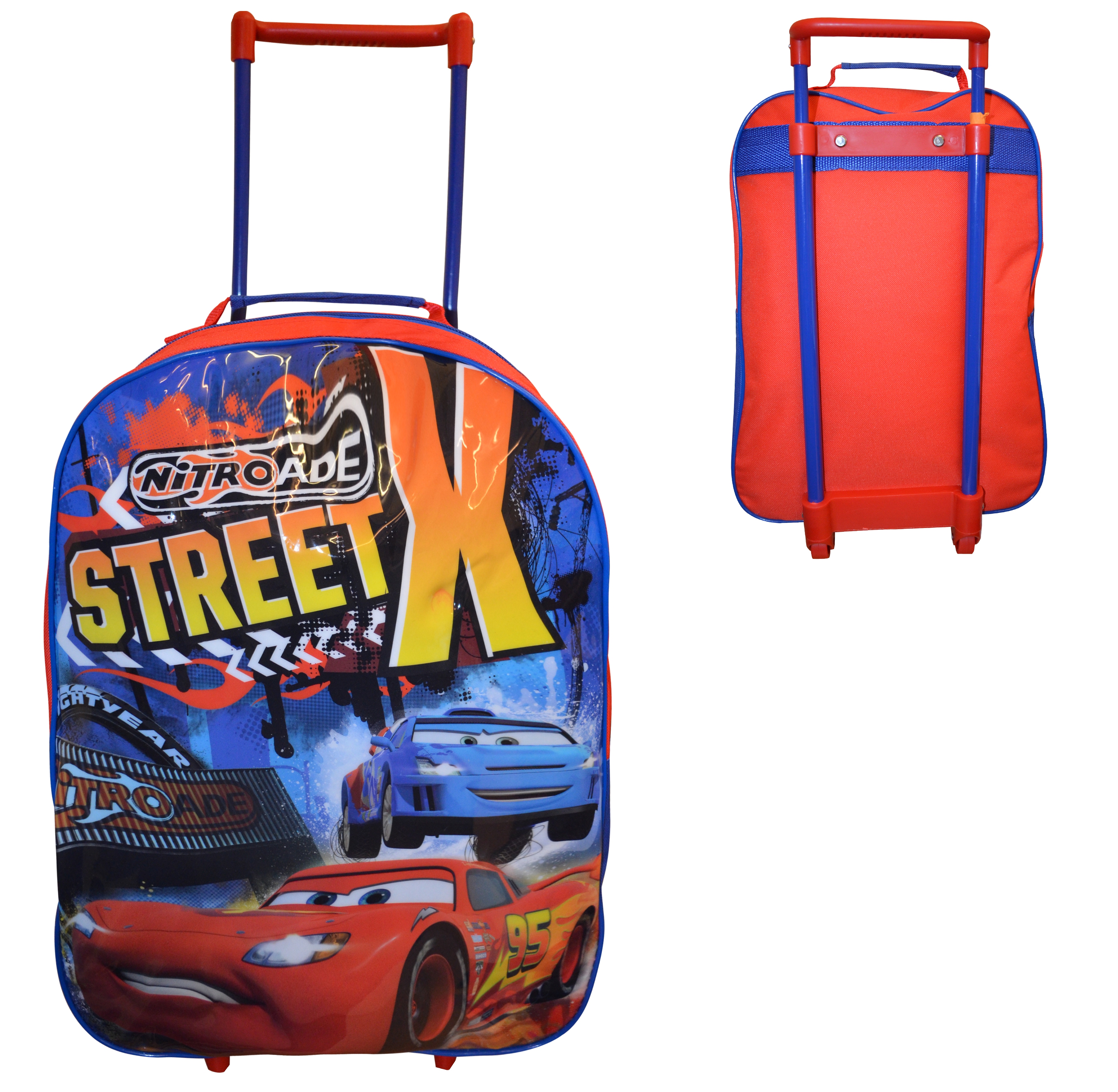 Disney Cars 'Nitroade' School Travel Trolley Roller Wheeled Bag