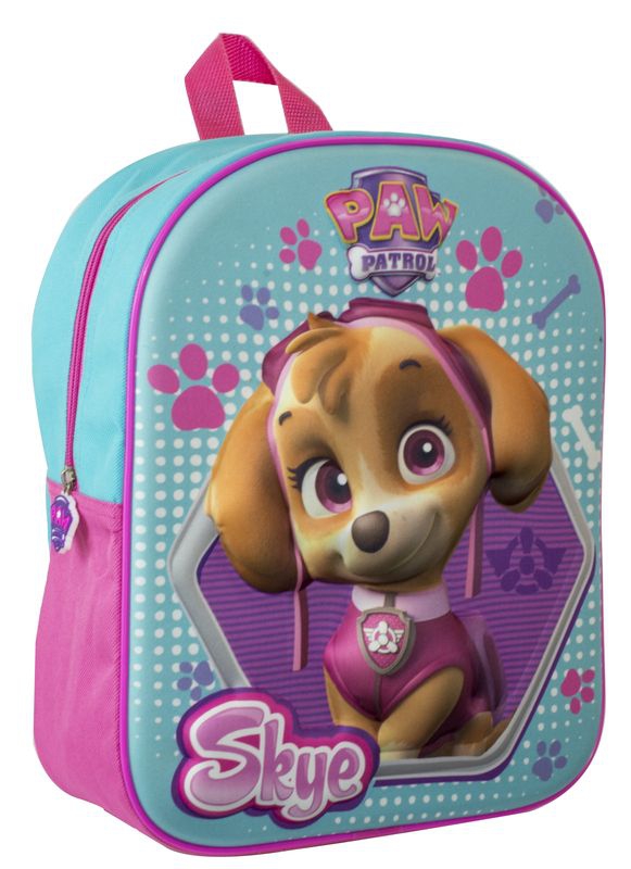 Nickelodeon Paw Patrol 3d Eva Girls Junior School Bag Rucksack Backpack