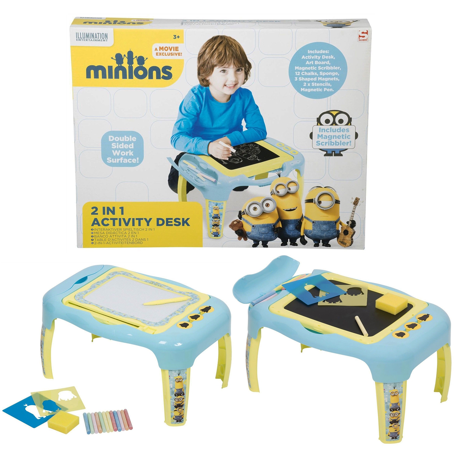 Minions 2 In 1 Activity Desk Stationery