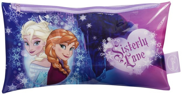 Disney Frozen Elsa Anna 'Sisterly Love' Large Flat Pencil Case Stationery