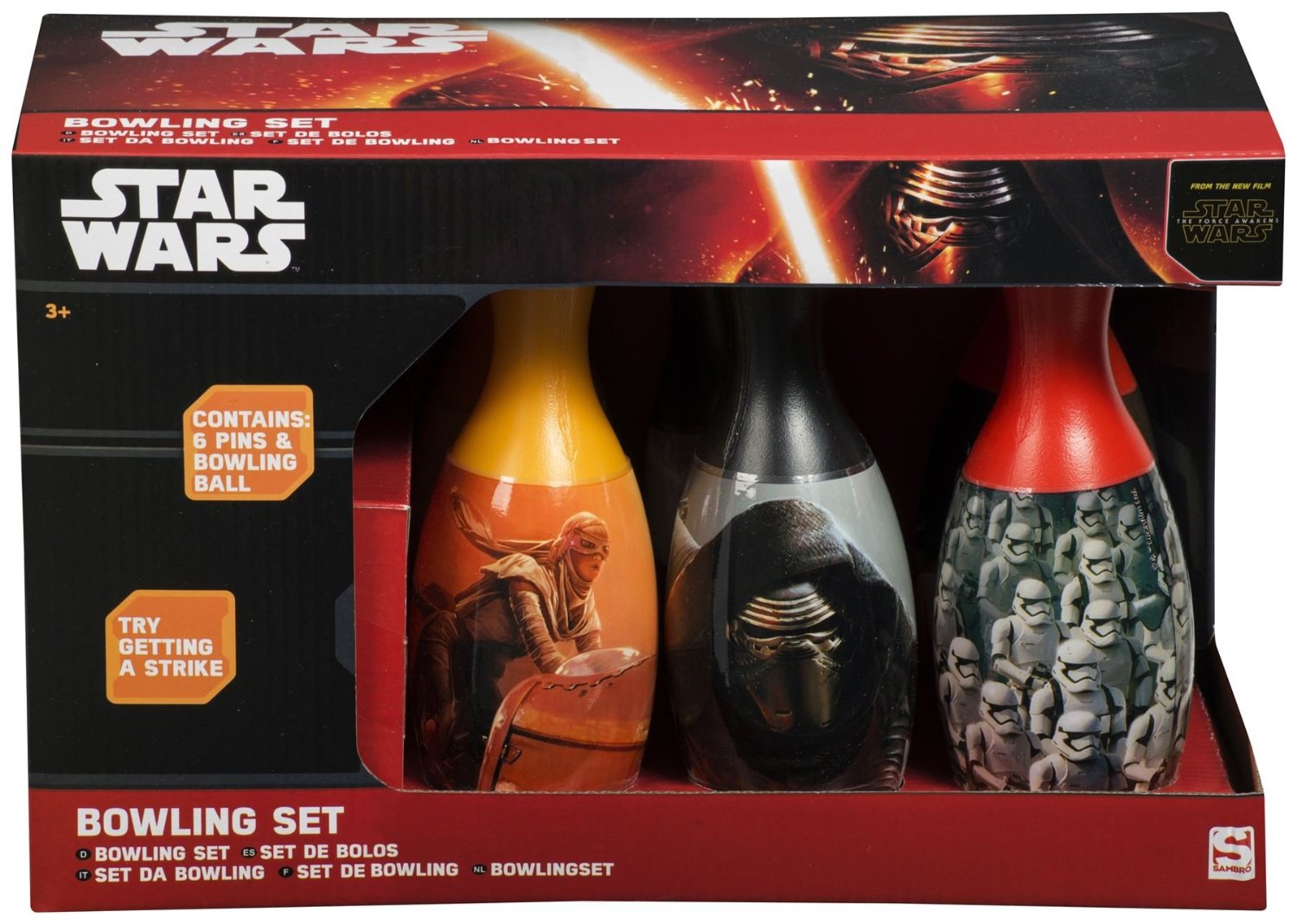 Disney Star Wars 'The Force Awakens' 7 Piece Bowling Set Toy
