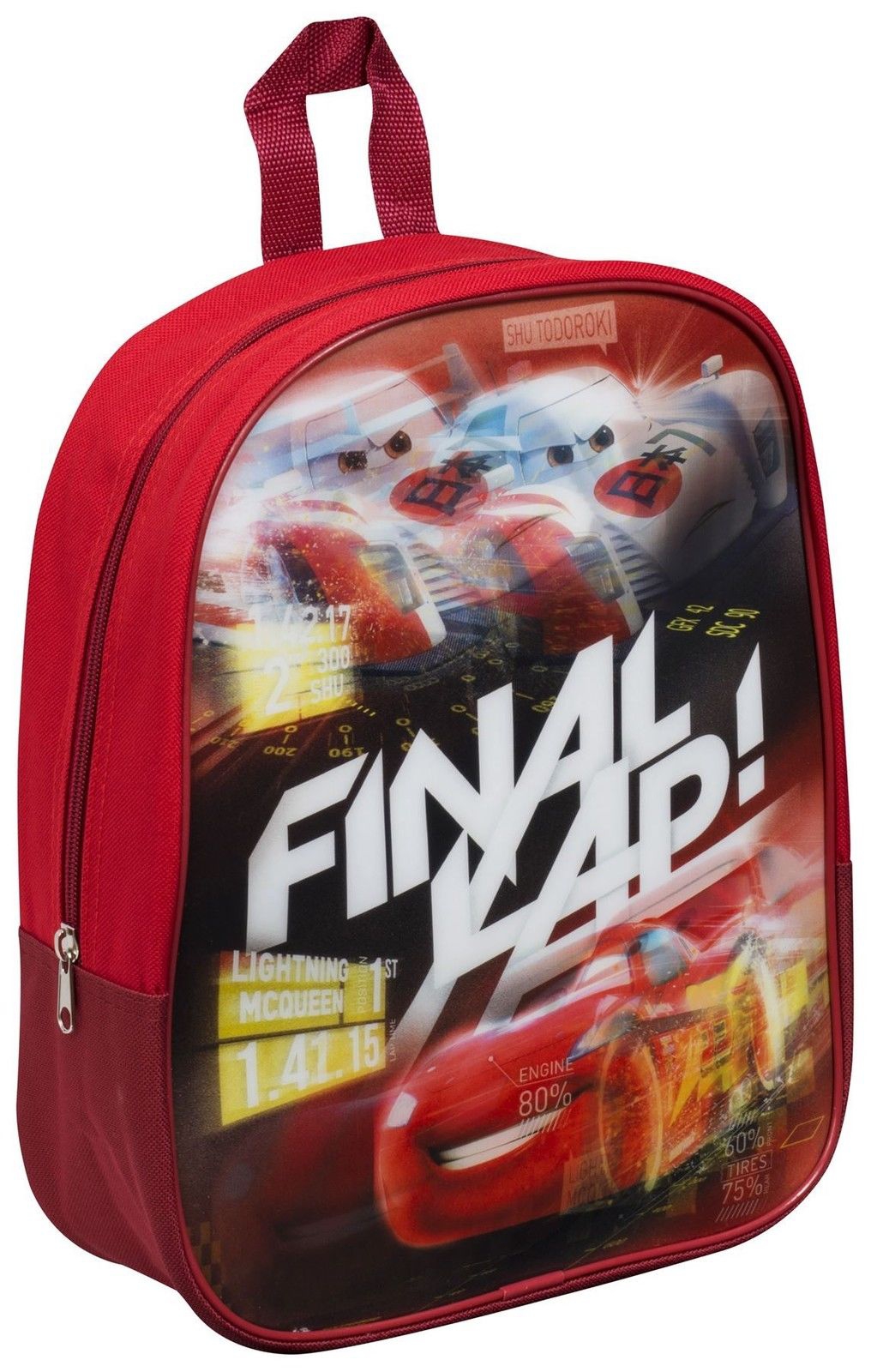 Disney Cars 'Final Lap' Boys Junior Lenticular School Bag Rucksack Backpack