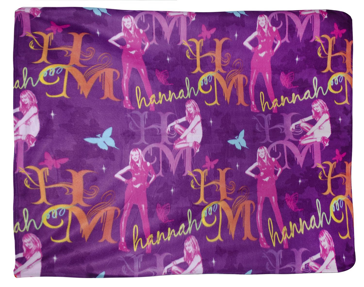 Disney Hannah Montana Gem Rotary Fleece Blanket Throw