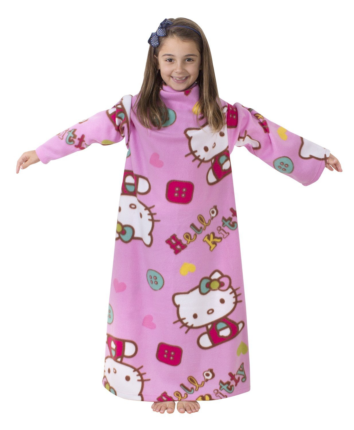 Hello Kitty 'Folk' Cosy Wrap Blanket Sleeved Fleece