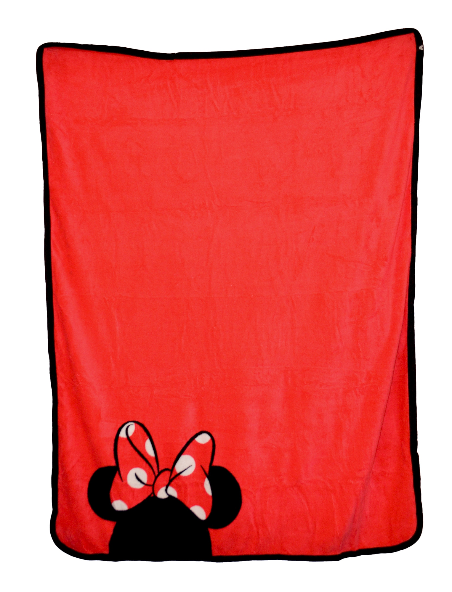 Disney Minnie Mouse 'Icon' Coral Panel Fleece Blanket Throw